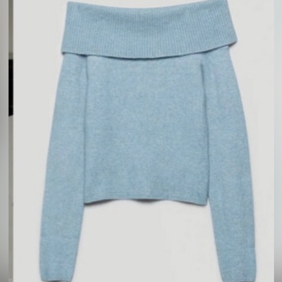 Babaton Sweaters - Babaton Bustle Off-shoulder Sweater